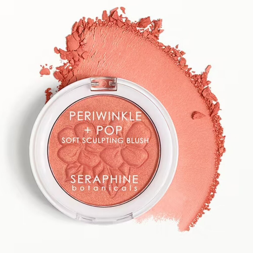 Seraphine Botanicals Periwinkle + Pop Soft Sculpting Blush in Coral Mist